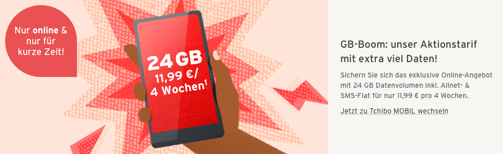 Smart-Tarife ab 2GB für 8,99 € pro 4 Wochen inkl. 5G