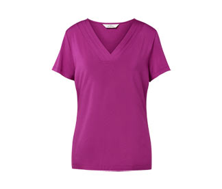Shirt mit Faltendetail, berry