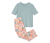 Pyjama, Hose mit Blumen-Alloverprint