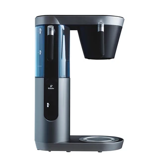 Silberne Profi-Filterkaffeemaschine »Coffea Filbii« ohne Kanne.
