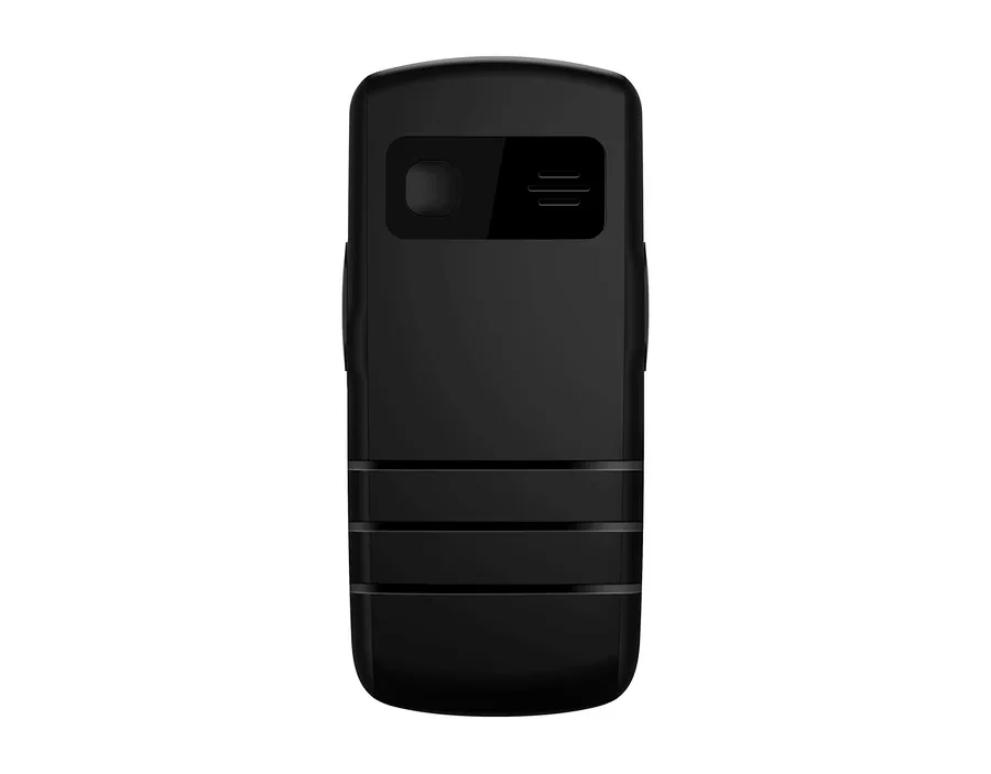 Schwarzes Mobiltelefon vom Typ Bea-fon SL230 LTE.