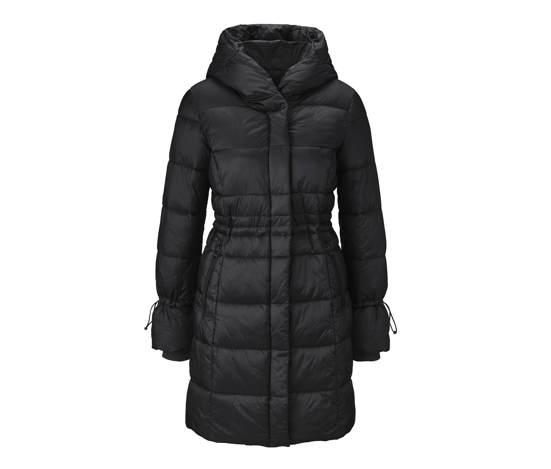Steppmantel - Damen - Gr. 54 - schwarz - schwarz