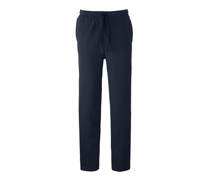 Dunkelblaue Interlock-Hausanzug-Hose.