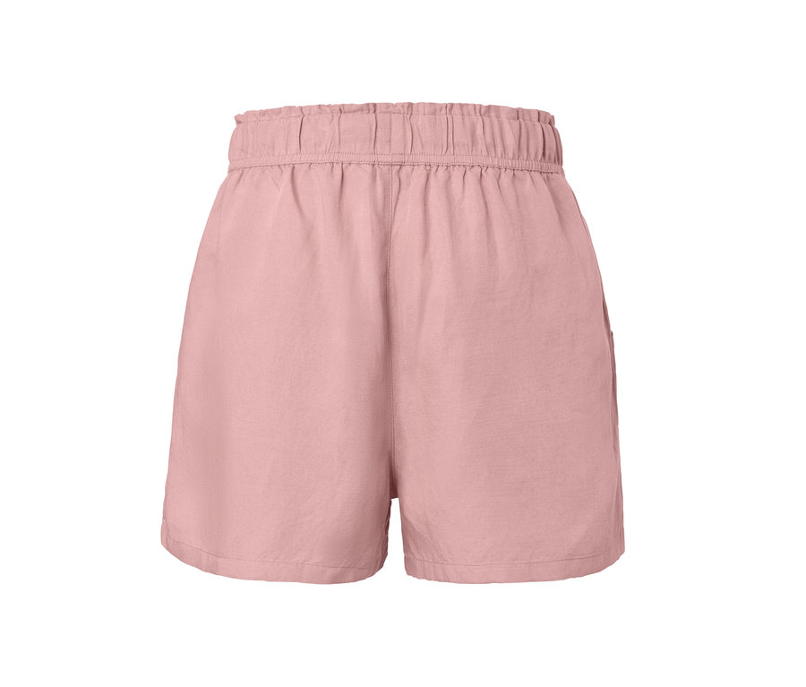 Rosa Leinen-Shorts.
