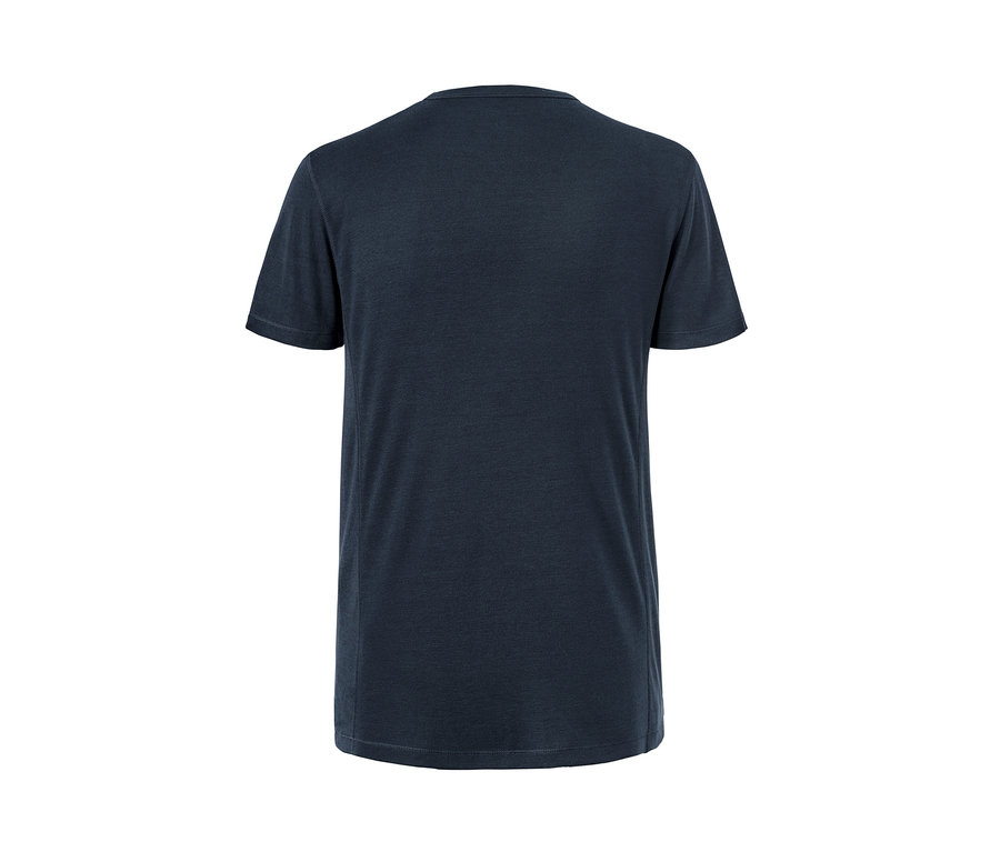 Ein marineblaues Funktions-Unterhemd mit kurzen Ärmeln. Produkt: 2 Funktions-Unterhemden.