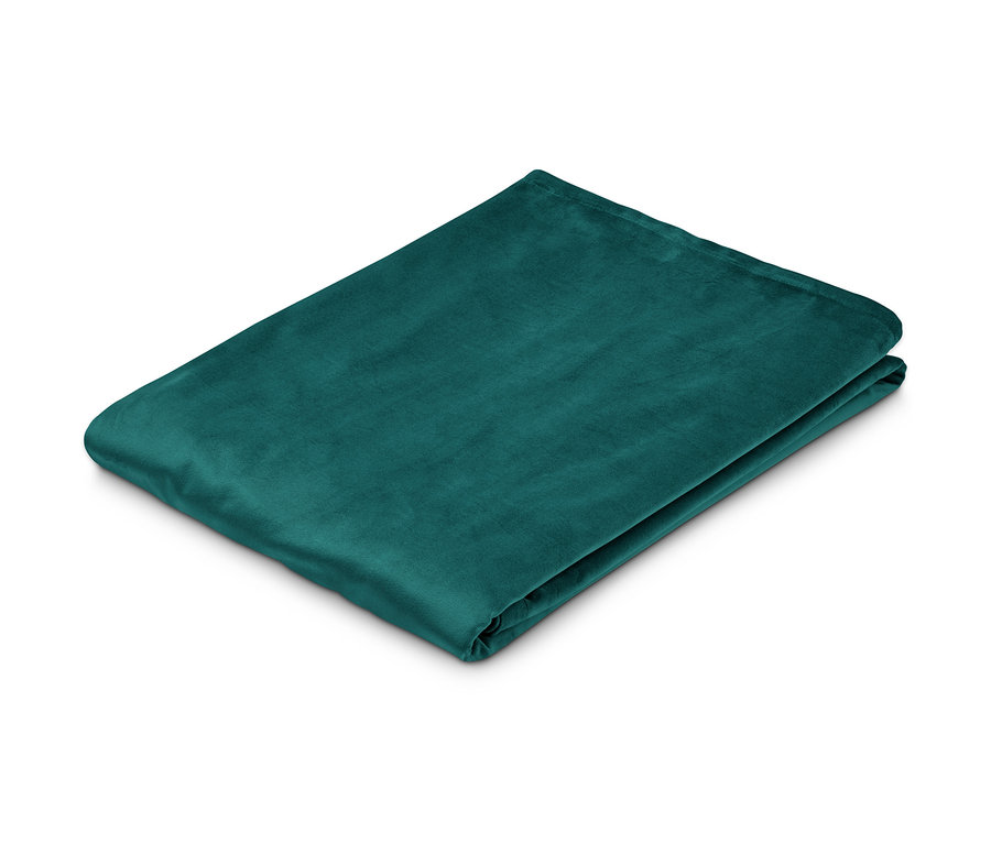 Gefaltete Samt-Tischdecke, Übergröße.
