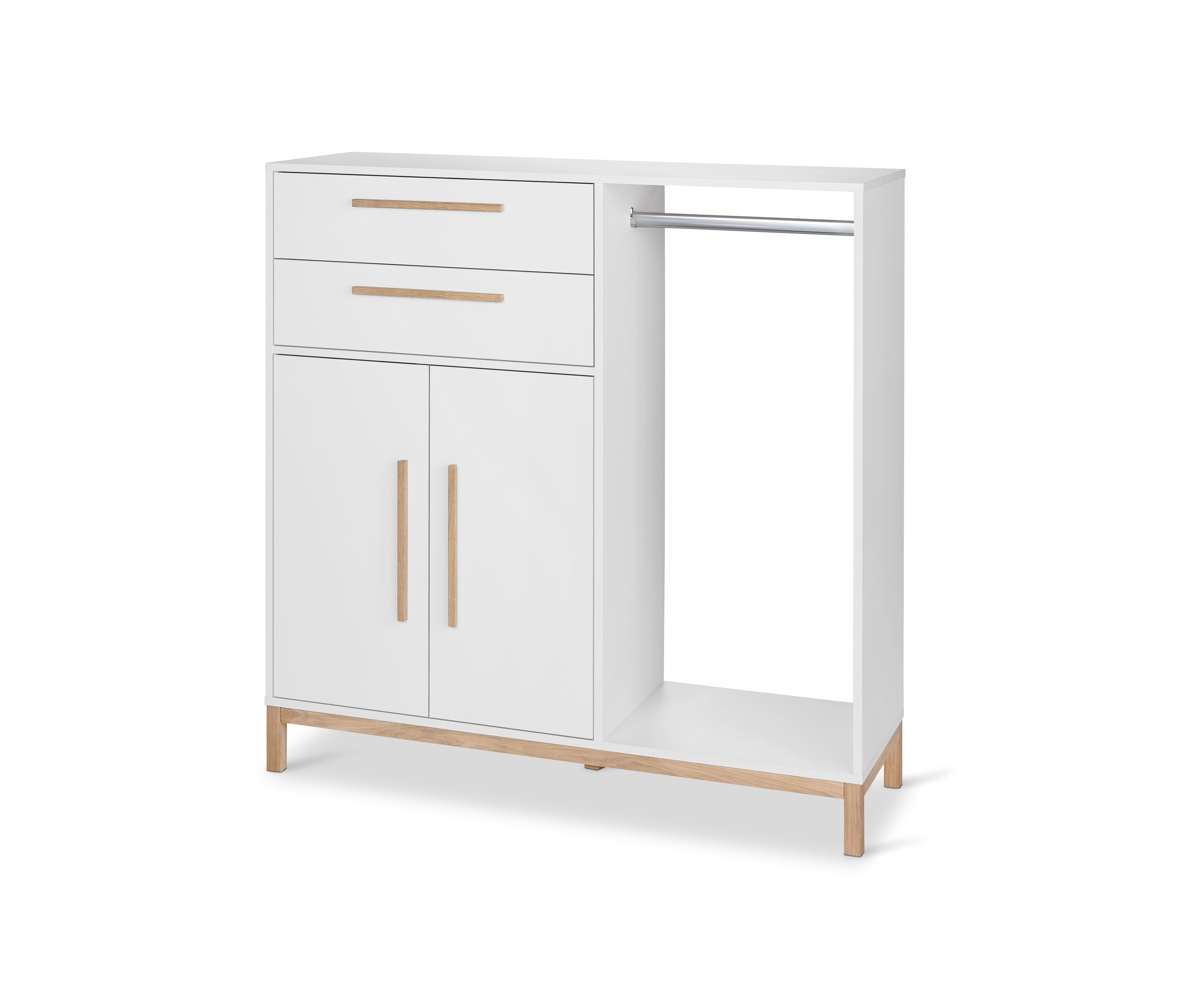Thumbnail - Tchibo - Kommode »Eklund« mit Ankleide - 120x42x122cm - braun - Holz / Eichenholz / Metall