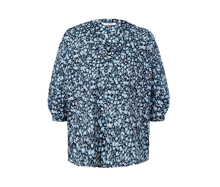 Florale Webbluse.