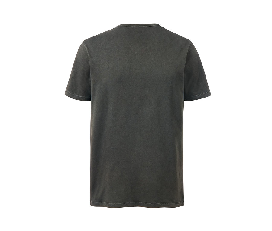 Detailansicht eines grauen 2 EarthColors® T-Shirts.