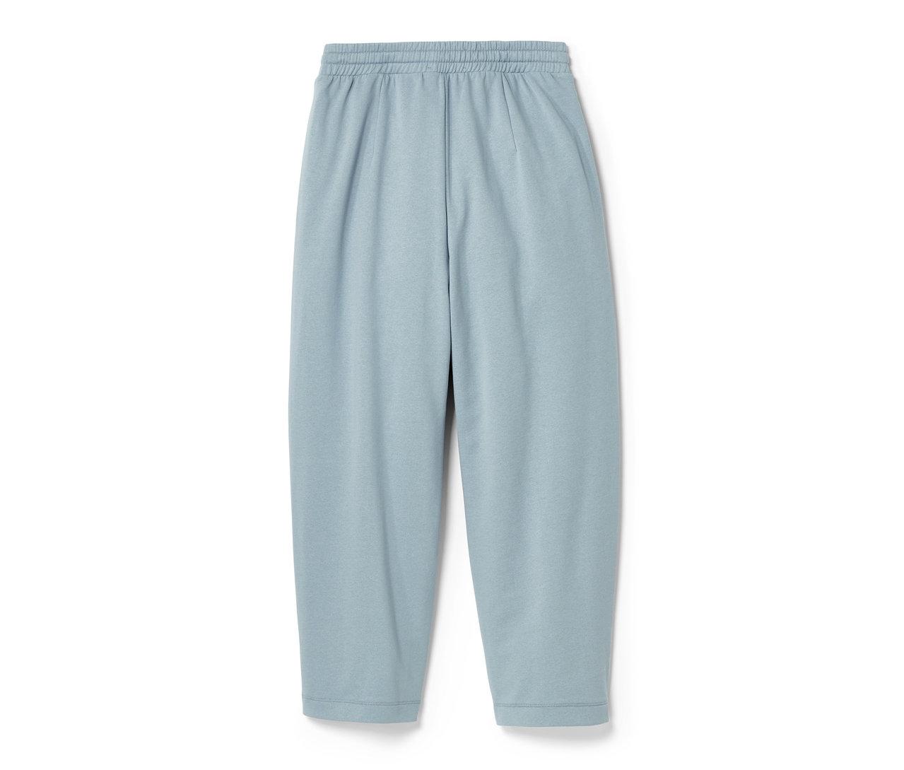 Hellblaue NAH/STUDIO Joggpants aus Bio-Baumwolle.