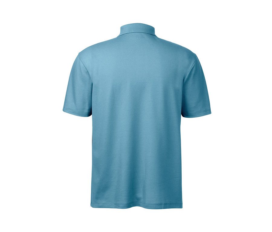 Rückansicht eines Funktions-Poloshirts.