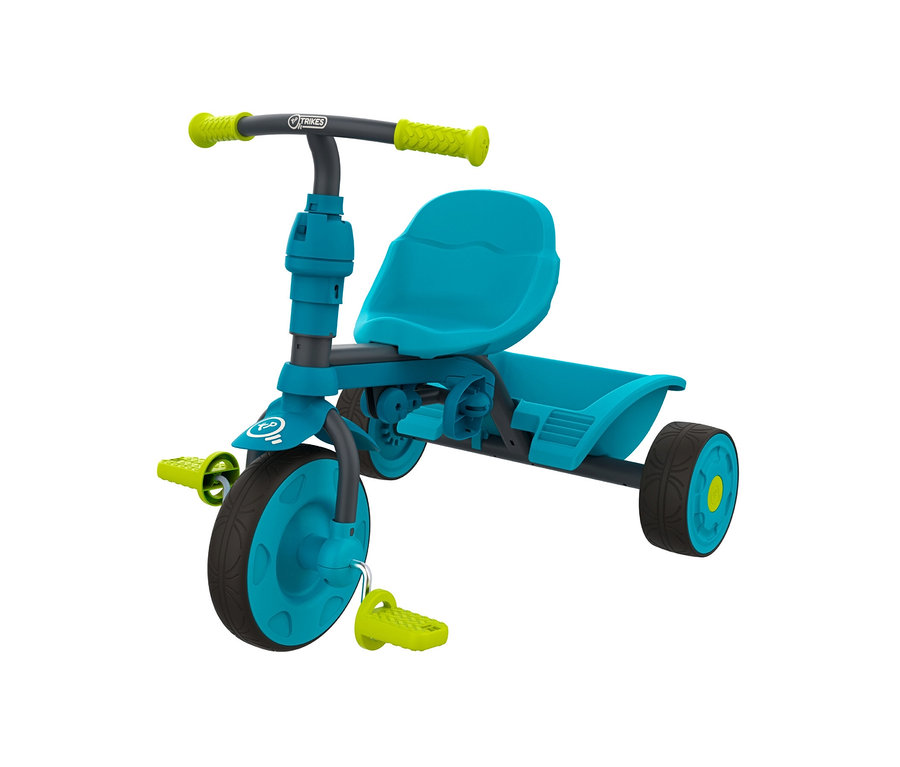 Blaues TP Toys 4-in-1-Dreirad »Dino«.