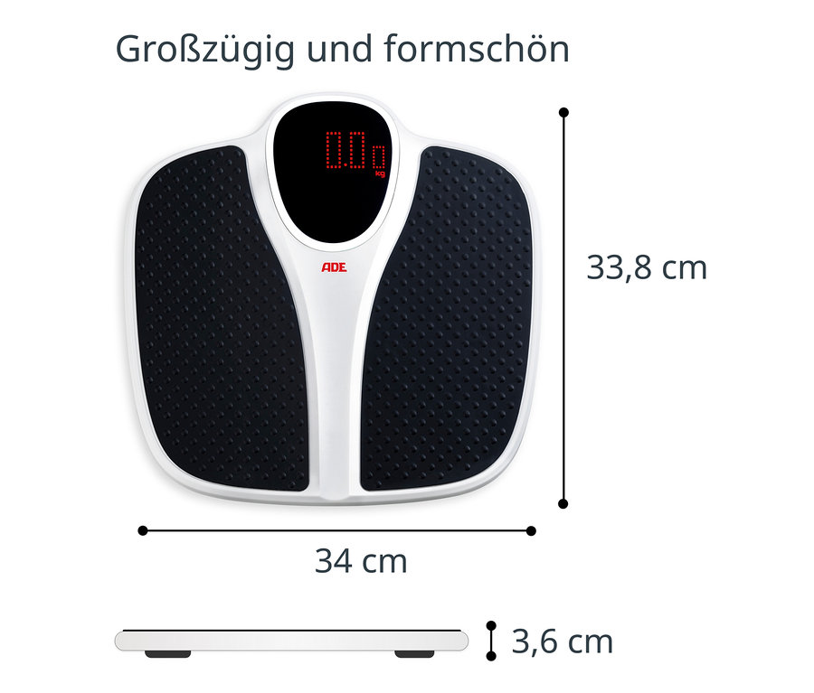 ADE digitale Personenwaage bis 200 kg.