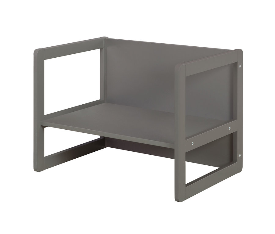 Anthrazitfarbene roba 3-in-1 Kindersitzgruppe.