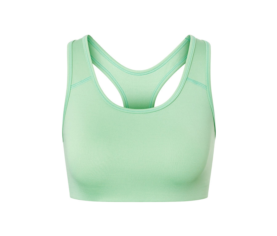 Hellgrünes Sport-Bustier.