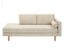 Beige Cord-Recamiere »Ivo«, rechts.