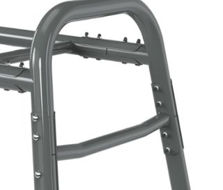 Detailansicht eines grauen EXIT Outdoor-Fitnessgeräts »MB230«.