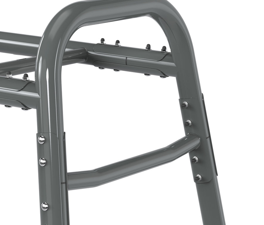 Detailansicht eines grauen EXIT Outdoor-Fitnessgeräts »MB230«.