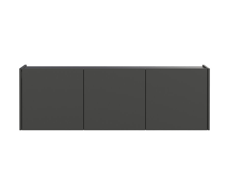 Ein graphitfarbener Mehrzweckschrank »Piana« mit 3 Türen.