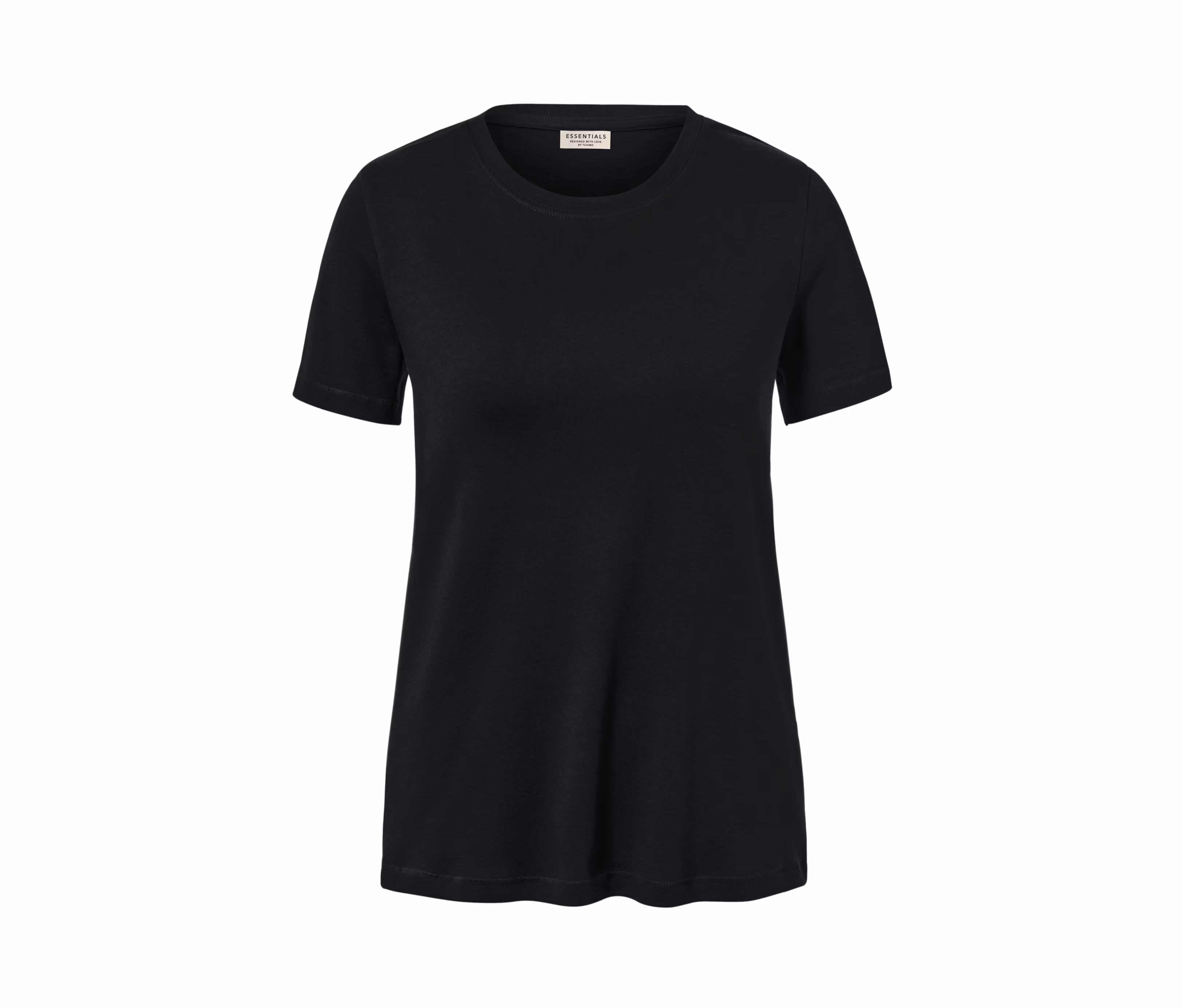 TE 100 günstig Kaufen-Tchibo - Basic T-Shirt - Damen - Gr. S - schwarz. Tchibo - Basic T-Shirt - Damen - Gr. S - schwarz <![CDATA[Basic T-Shirt, schwarz Farbe: Schwarz Material: 100% Baumwolle (aus ökologischem Anbau) Maße: Gesamtlänge ca. 63,5 cm (Gr. M 40/42) Passform: Regul