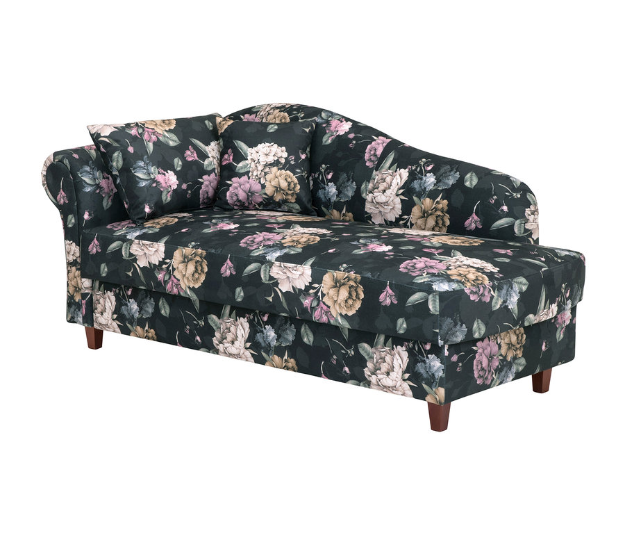 Blumige Recamiere »Evelyn«, links.