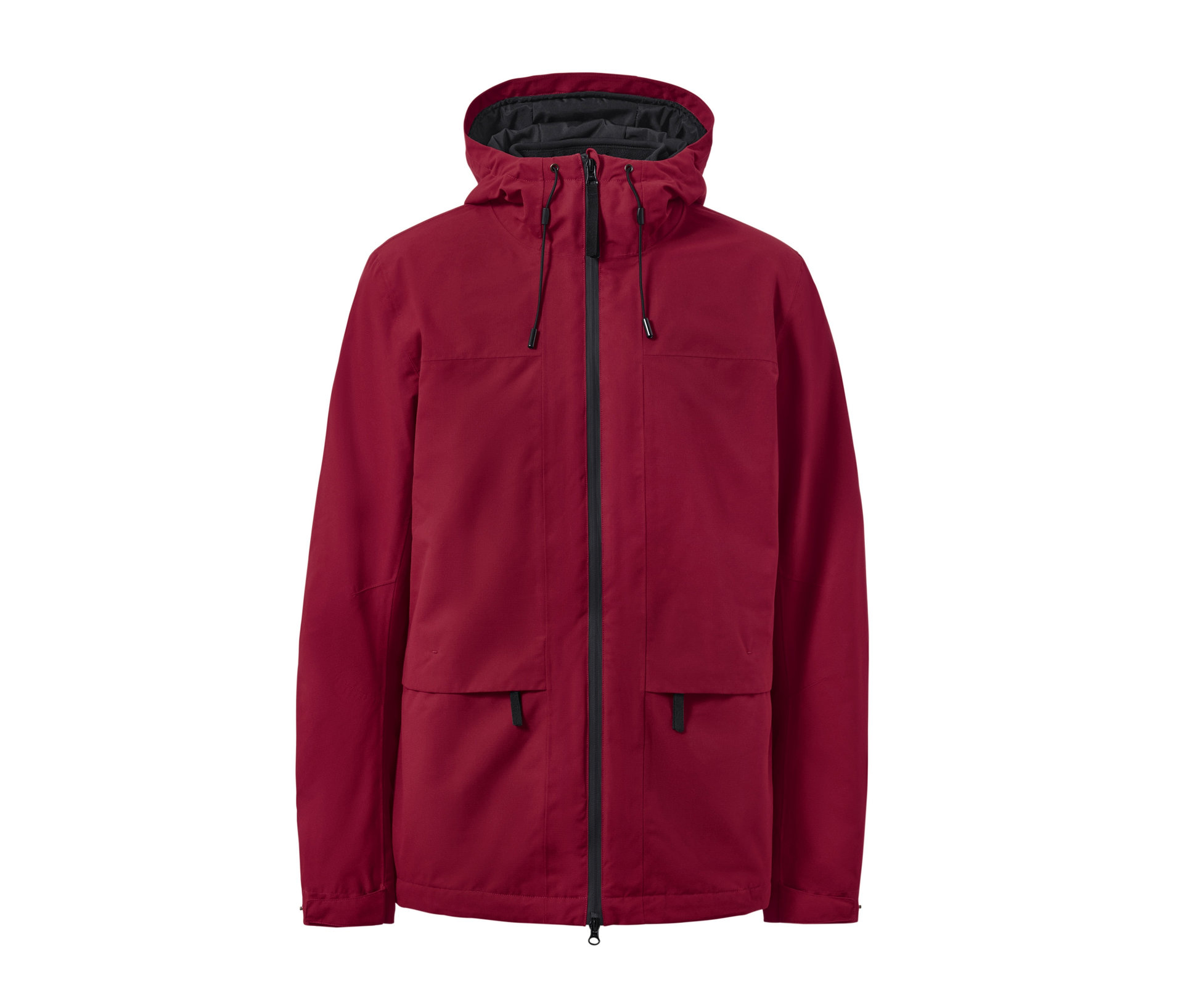 Outdoorjacke mit Weste - Herren - Gr. S - schwarz - schwarz