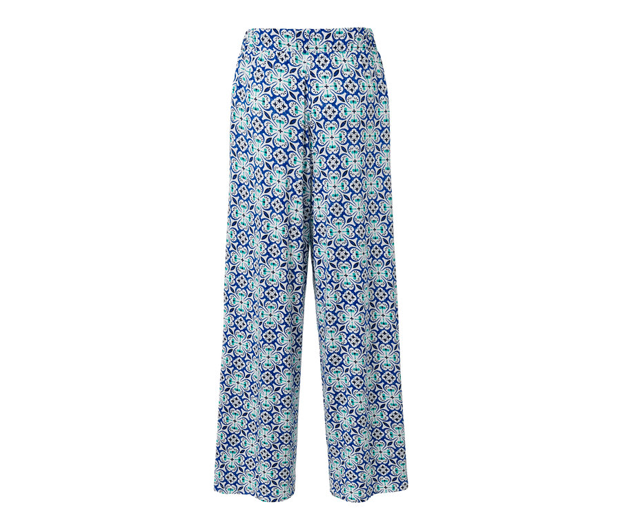 Palazzohose mit Alloverprint.
