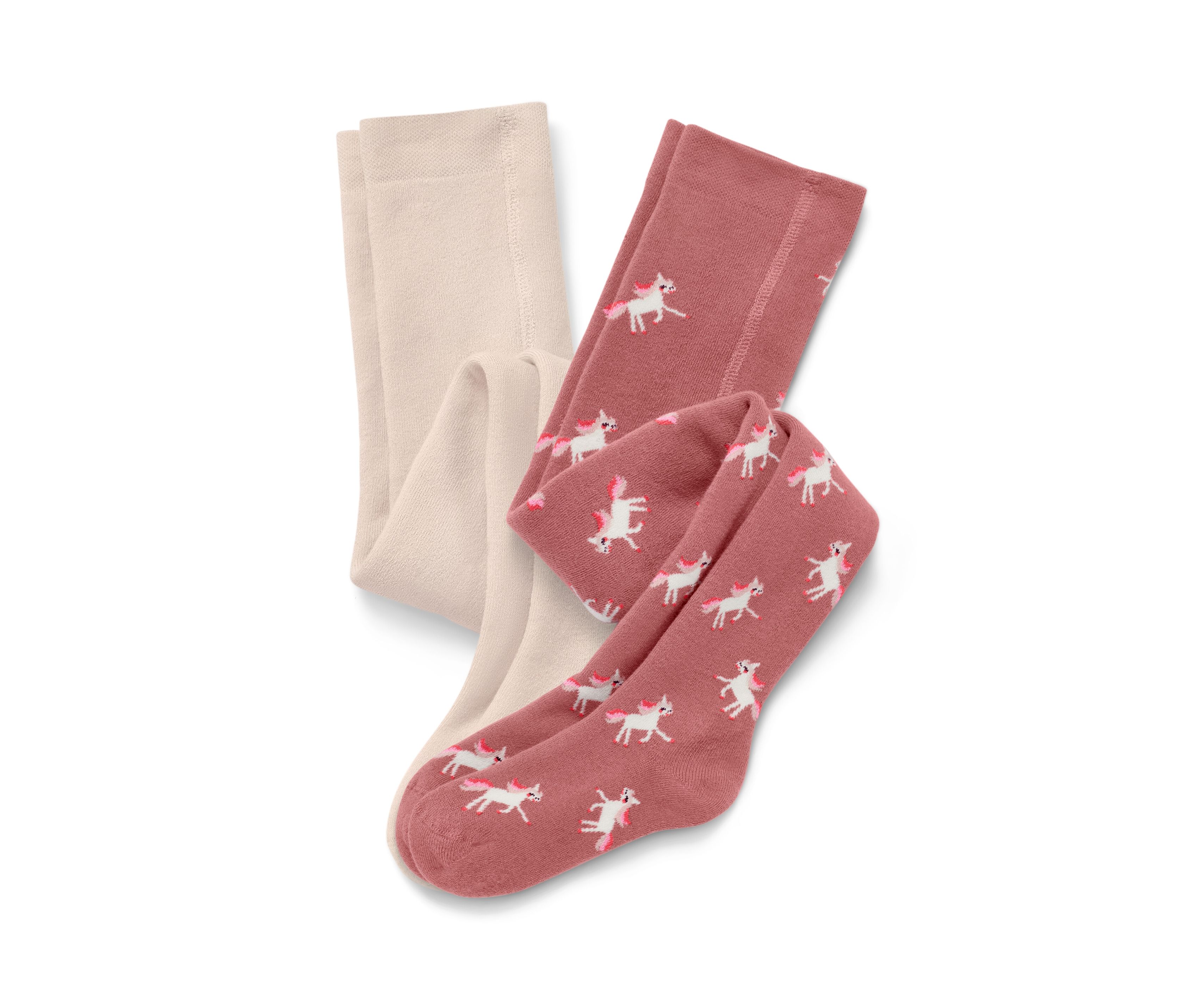 Tchibo - 2 Kinder-Thermostrumpfhosen - Newborn - Gr. 50/56 - rosa