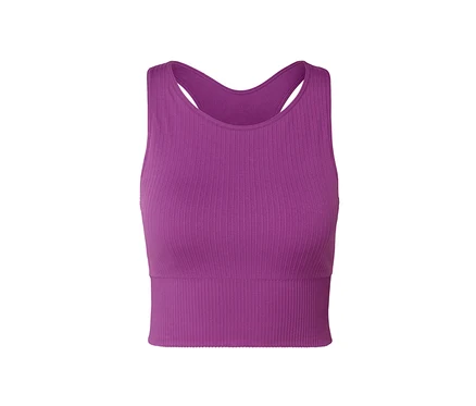 Nahtloses lila Seamless-Sport-Bralette.