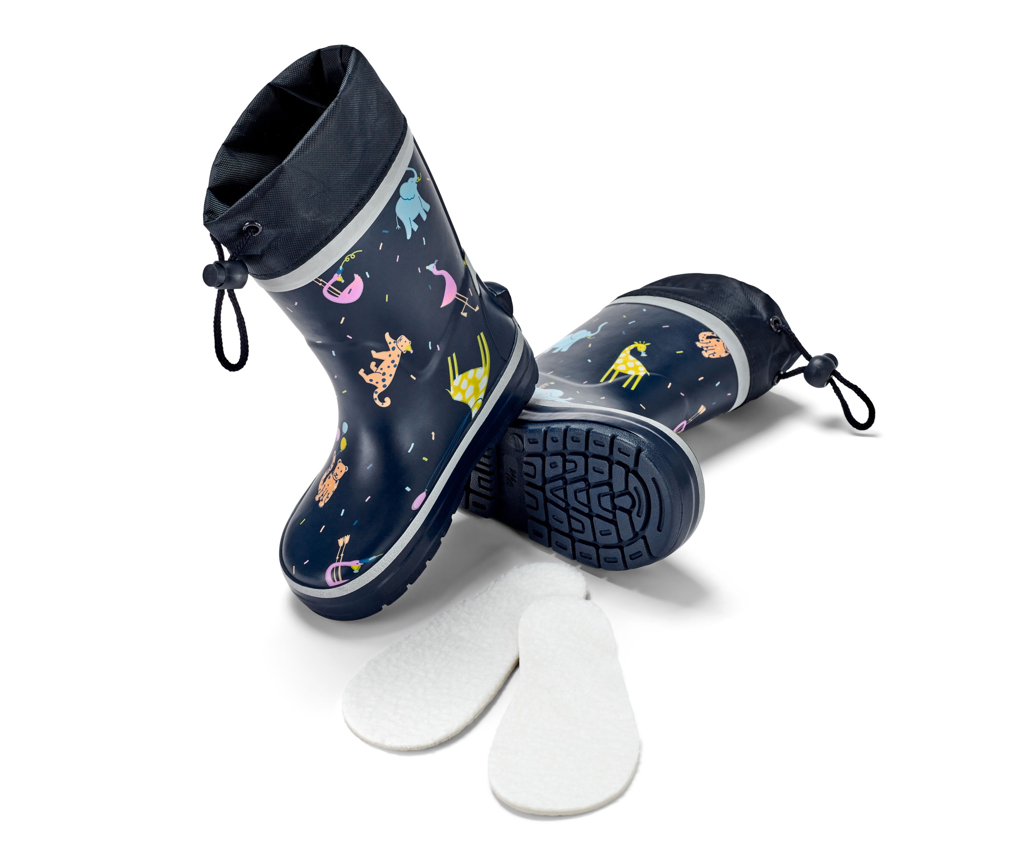 Tchibo - Kinder-Gummistiefel - Herren - Gr. 28-29 - dunkelblau/print