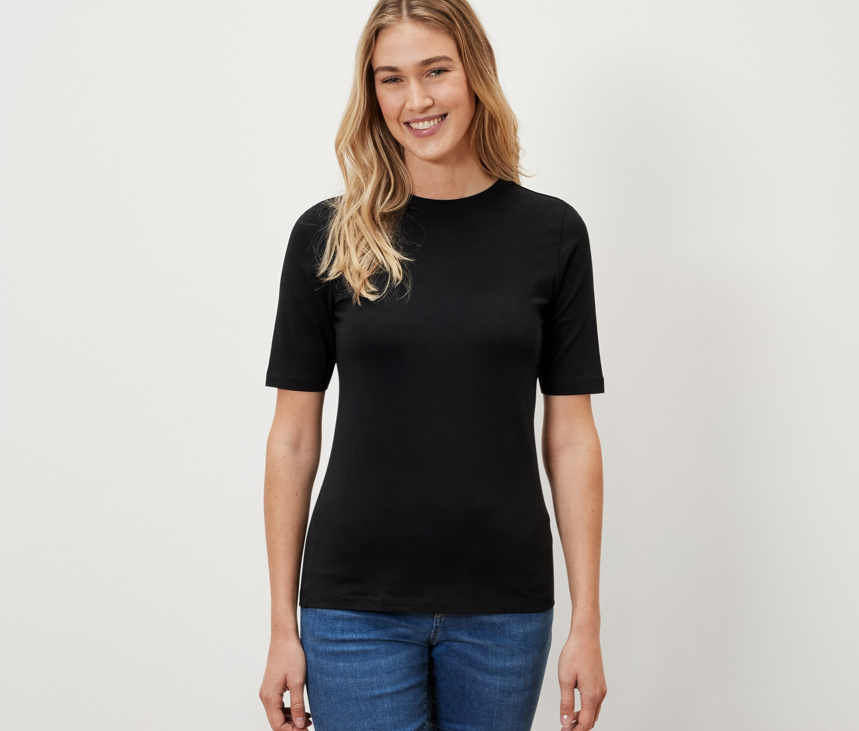 Thumbnail - Tchibo - Halbarmshirt - Damen - Gr. XXL - schwarz