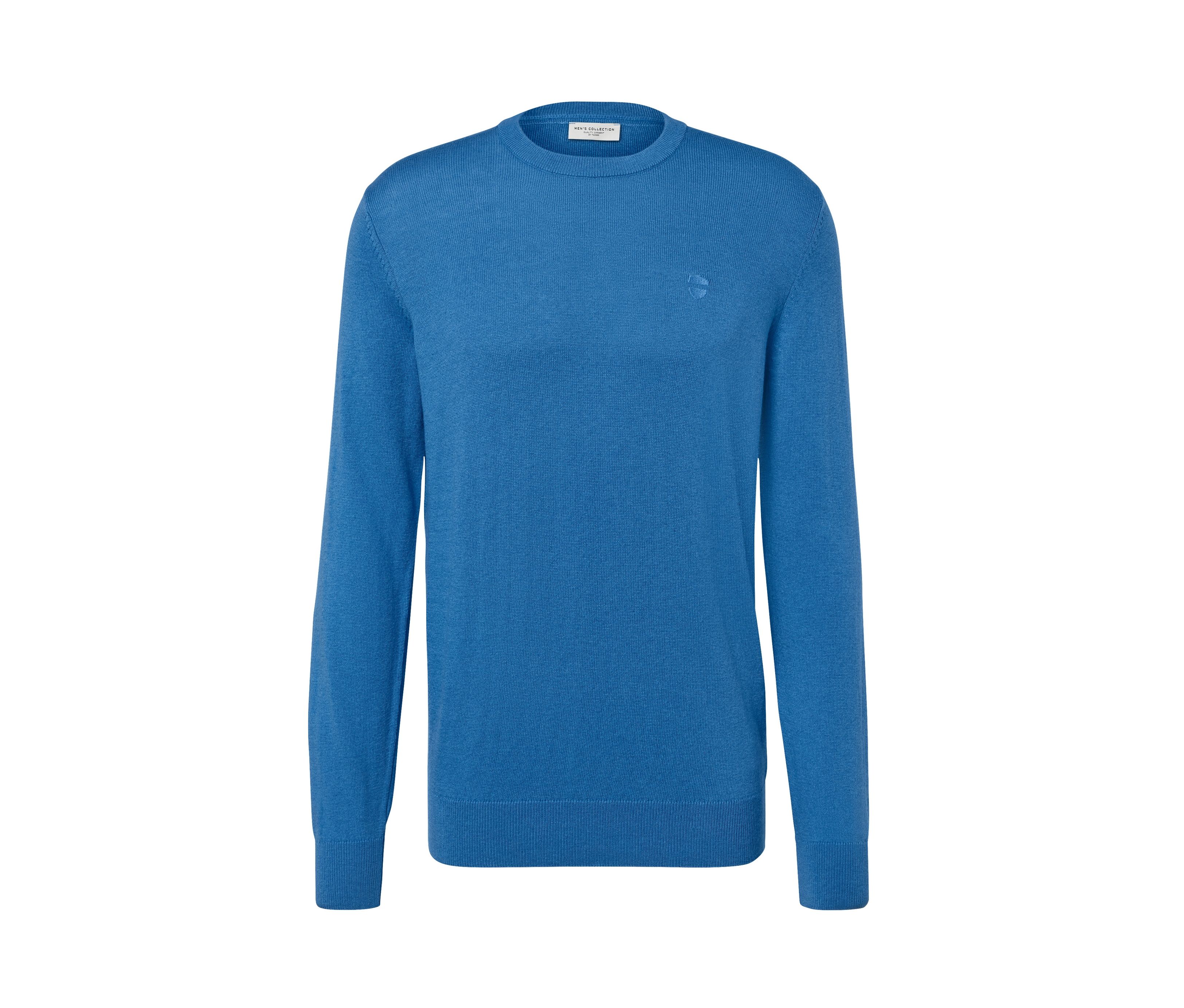 Tchibo - Pullover mit Rundhalsausschnitt - Herren - Gr. XL - blau