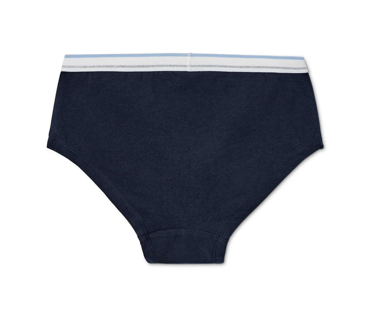 Nahaufnahme einer einzelnen Mädchen-Panty aus Bio-Baumwolle aus einem 3er-Set.