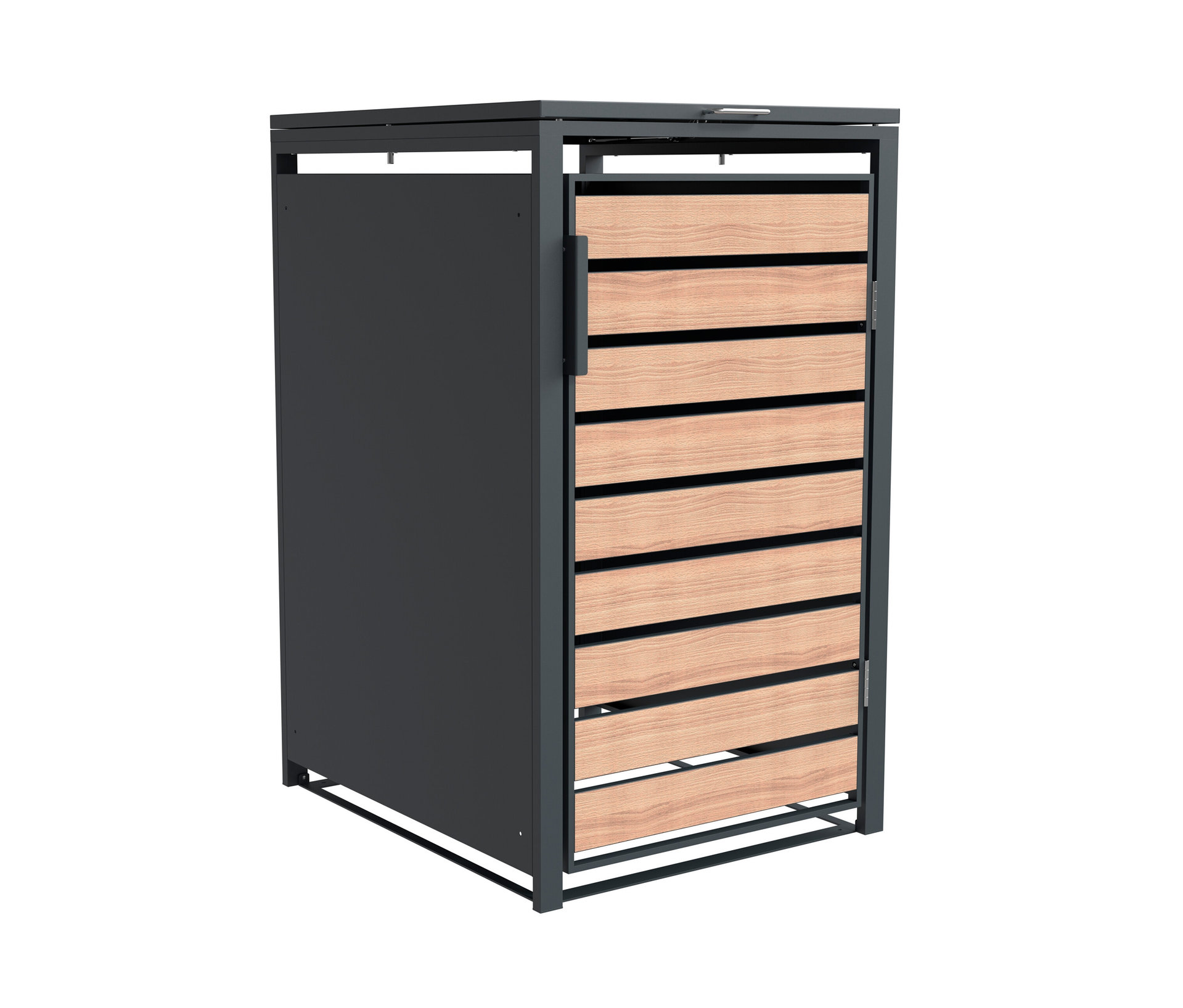 Tchibo - Mülltonnenbox - 68x80x116cm - anthrazit - - Stahl