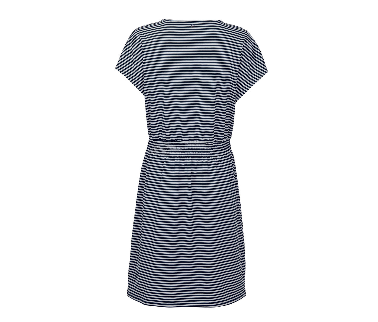 Gestreiftes Jerseykleid.