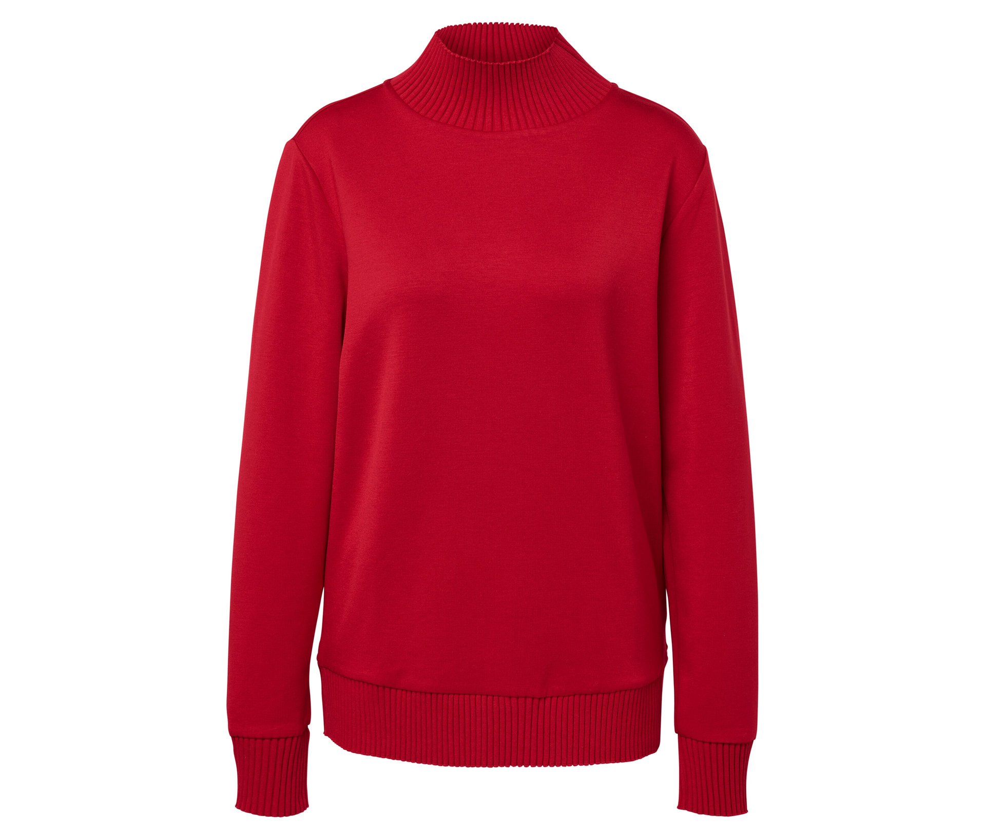 Sweatshirt aus Modal-Mix - Damen - Gr. XL - rot - rot