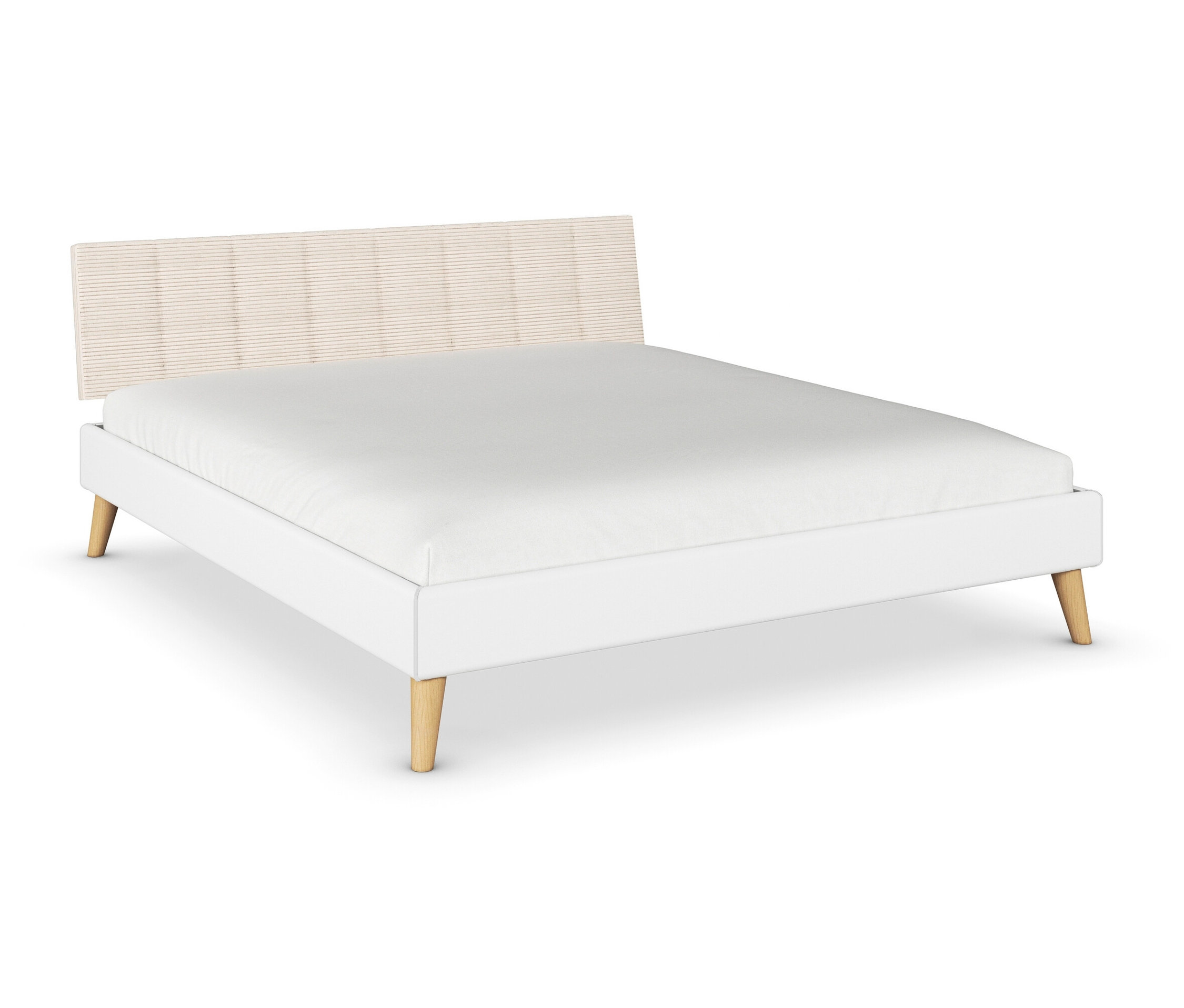 rauch Bett »Mavi-Extra« mit Polsterkopfteil - 187x216x90cm - weiß -