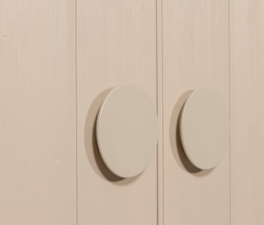 Nahaufnahme der Türen des Woood Schrank »Noah«, 2-türig, kiefer dust.
