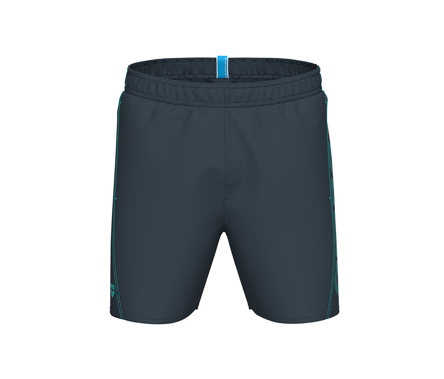 Graue Badeshorts Fundamentals Logo von Arena.