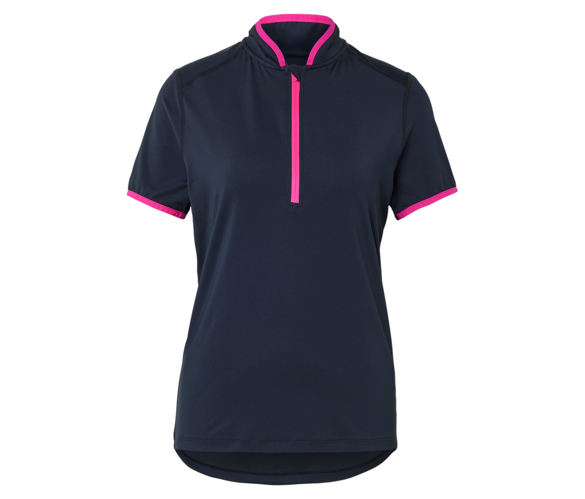 Kurzarm-Rad-Shirt - Damen - Gr. L - pink - pink