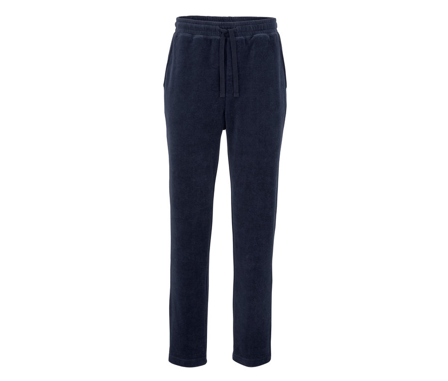 Eine marineblaue Nicki-Pyjamahose mit Kordelzug.