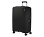 Großer American Tourister »Rejoy Spinner« Koffer in True Black mit geriffelter Oberfläche, ausziehbarem Griff und vier Doppelrollen.