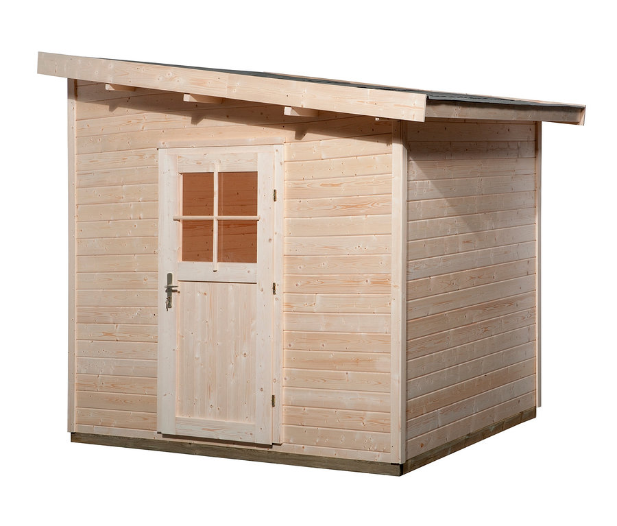 WEKA Gartenhaus, Anlehnvariante mit WEKA-Fußboden.