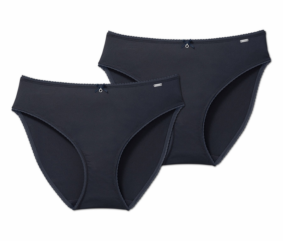 Zwei blaue Slips.