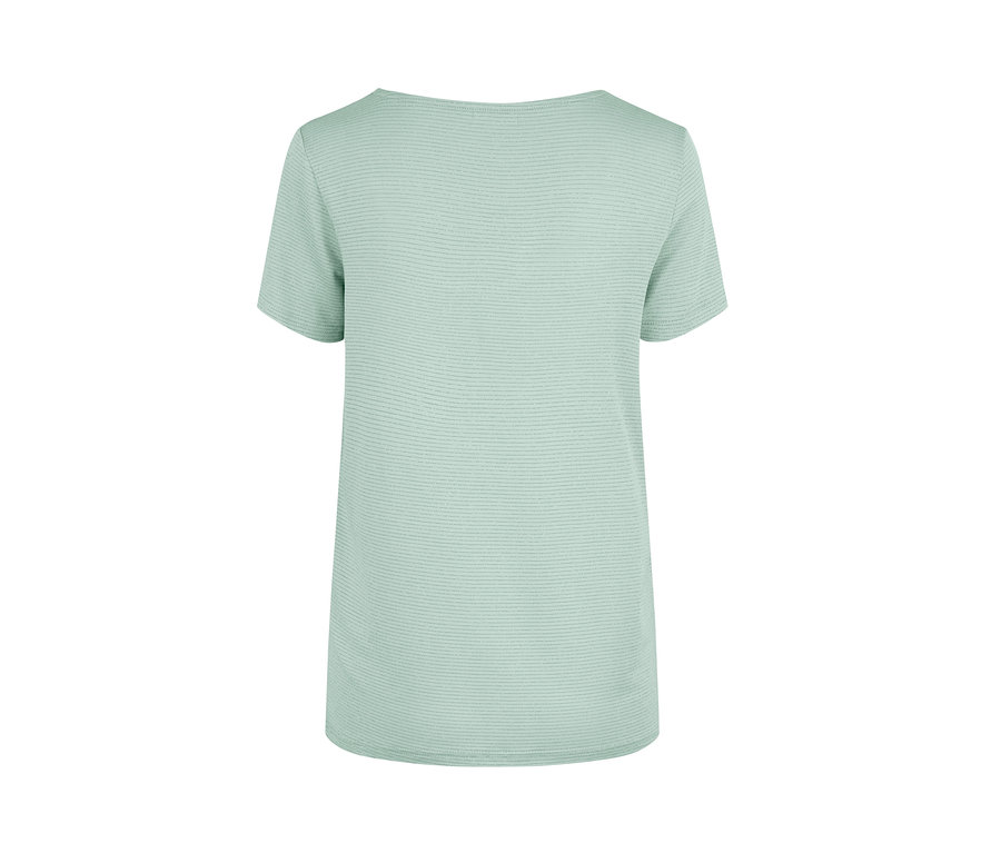 Gestreiftes T-Shirt in Hellgrün.