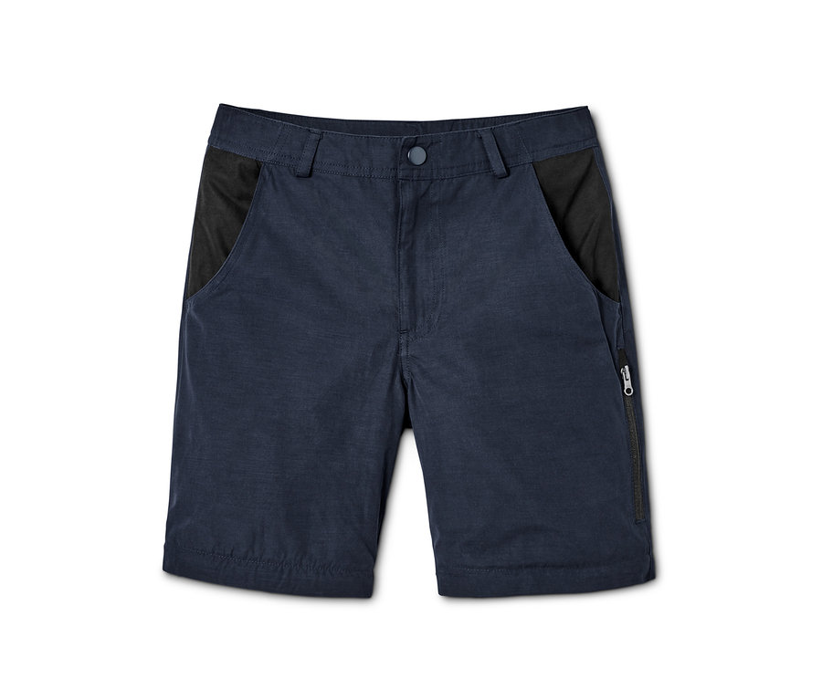 Blaue 2-in-1-Funktionshose.