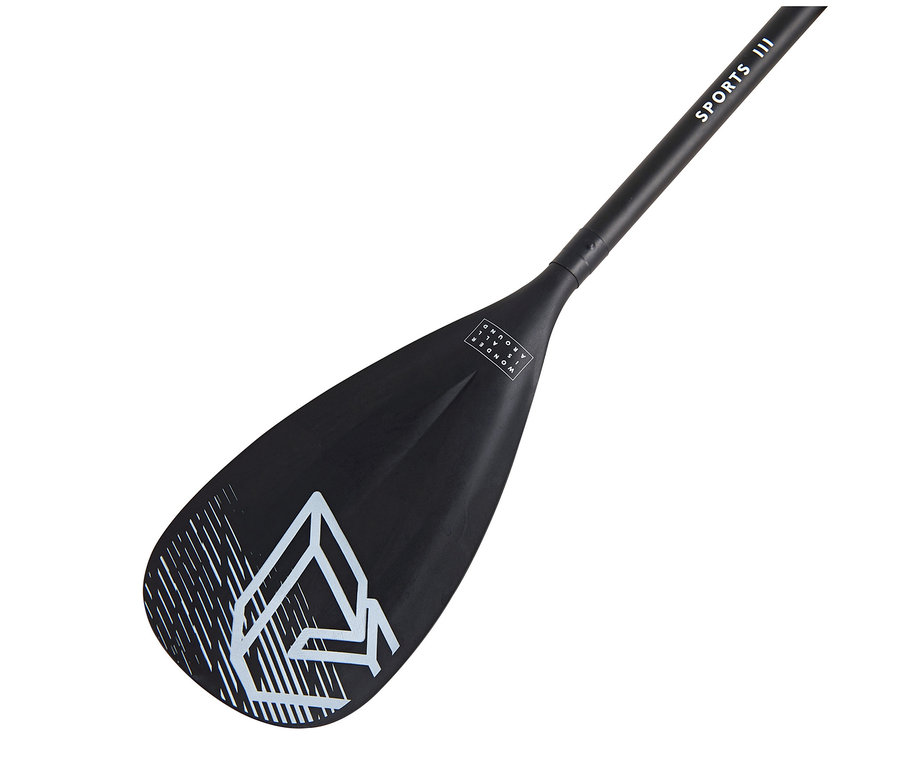 Schwarz-weißes Aqua Marina SUP- und Kanupaddel »Sports III«.