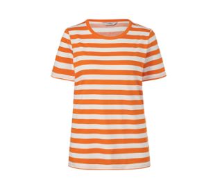 orange-naturweiß gestreift