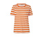 orange-naturweiß gestreift