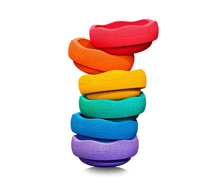 Gestapelte Stapelsteine Original »rainbow classic«.